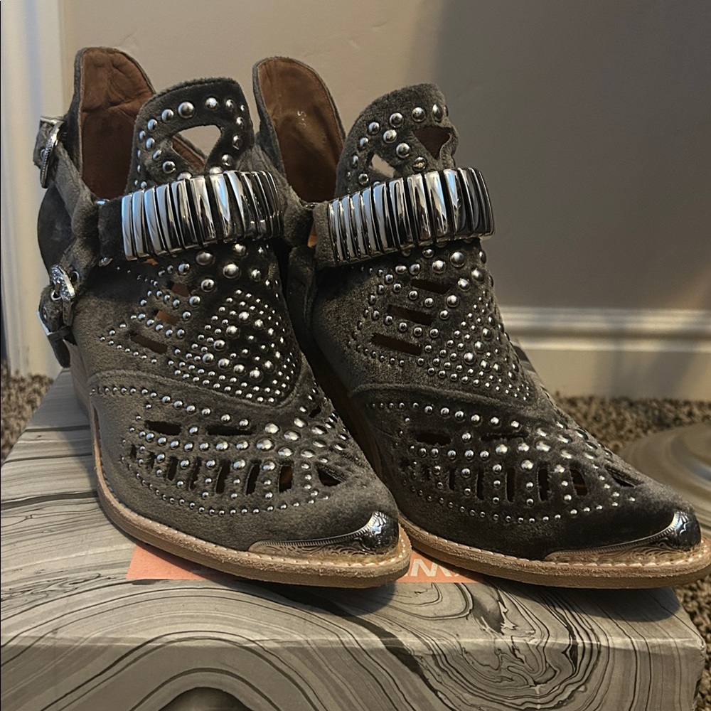 Jeffrey Campbell Velvet Boots